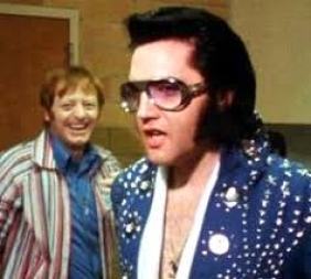 Red West with Elvis 1972 backstage Elvis on Tour